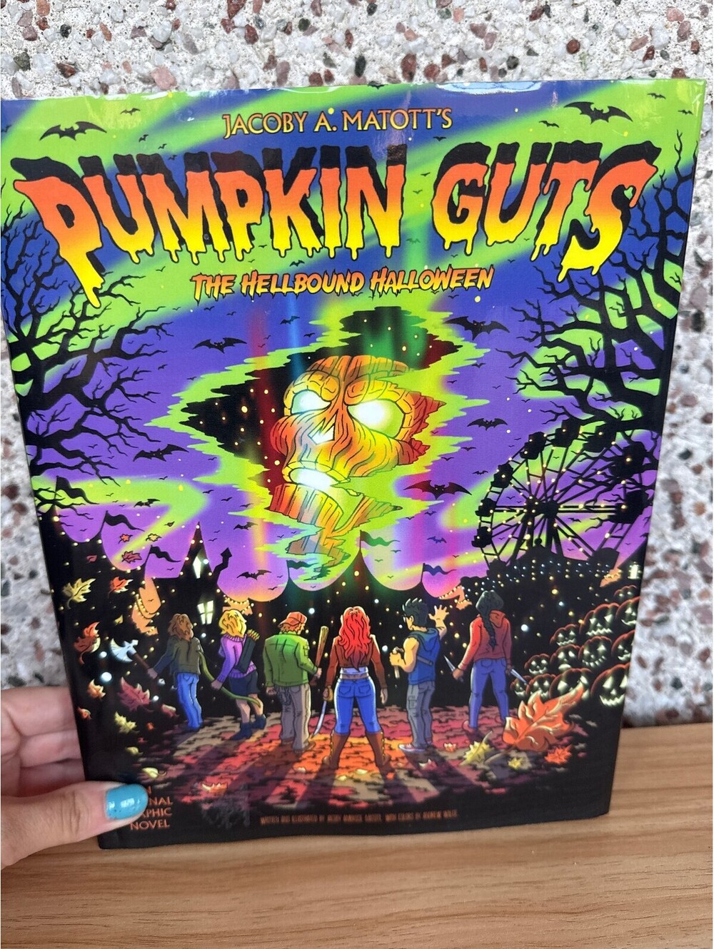 Pumpkin Guts Hellbound Halloween Jacoby Matott Hardcover Graphic Novel